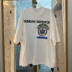 Yeezy Jesus is King Oversized mock neck T Shirt